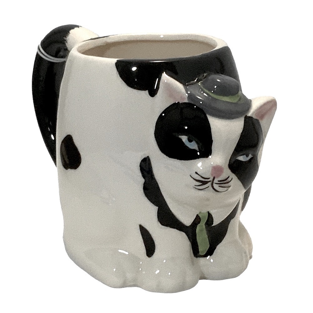 Best Friends Cat Mug Gift Novelty Cocoa Cup 16 Oz White Multicolor